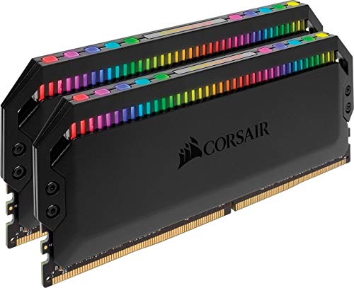 Corsair DOMINATOR PLATINUM RGB Kit di Memoria per Desktop a Elevate Prestazioni, DDR4 con Illuminazione a LED RGB 2 x 8 GB, 3600 MHz, Nero