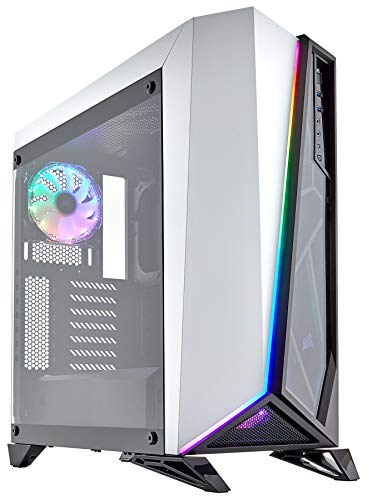 Corsair SPEC-OMEGA RGB Case da Gaming Mid-Tower ATX con Vetro Temperato, Bianco