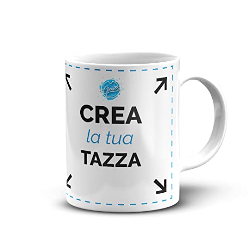 Createe Tazza in Ceramica Personalizzata con Foto, Frase e Grafiche - Idea Regalo per Festa della Mamma papà, San Valentino, Compleanno, Anniversari e Natale