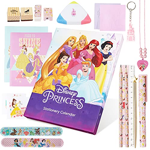 Disney Princess Calendario Avvento Bambina - Advent Calendar 2022 con 24 Sorprese Gadget Cancelleria Principesse
