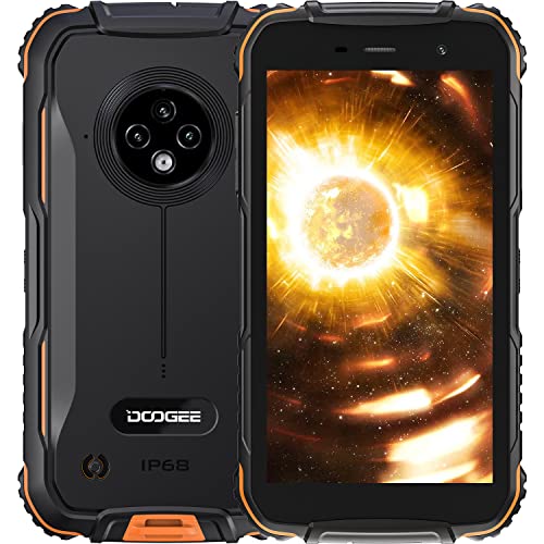 DOOGEE S35 Rugged Smartphone[2022], 4350mAh Economici Cellulari, Andriod 11 4G Dual SIM Telefono Cellulare, Quad-Core 3 + 16GB, 512GB Espandibili, Fotocamera AI da 13MP, 5 Pollici HD+, IP68 IP69K, GPS