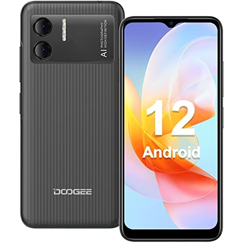 DOOGEE X98 Smartphone Offerta (2022), 8 GB RAM + 16 GB ROM, Display 6.52  HD, Android 12, Batteria 4200 mAh, 13MP Doppia Fotocamera, 4G Dual SIM, GPS OTG Face ID Telefono Cellulare Grigio