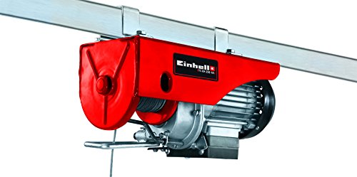 Einhell TC-EH 250-18 Argano elettrico (230 V, 50 Hz, 500 W, portata senza rullo guida 125 kg, portata con rullo guida 250 kg, cavo 18 m)