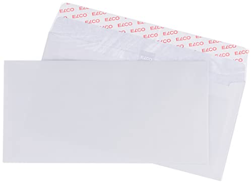 ELCO - Formato DL n. 60281, 500 buste da lettera, senza finestrella, colore: bianco