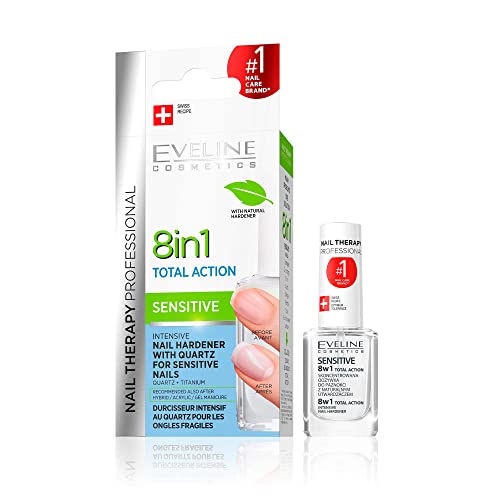 Eveline Cosmetics Sensitive 8in1 Total Action Siero Per Unghie Conc...
