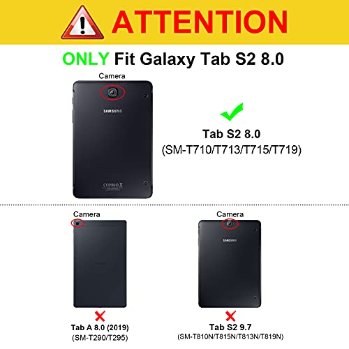 FINTIE Custodia per Samsung Galaxy Tab S2 8.0 - Ultra Sottile di Pe...