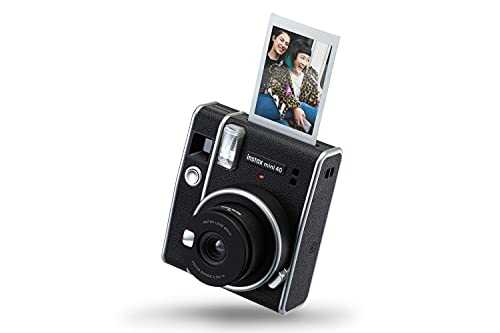Fujifilm Instax Mini 40 - Fotocamera istantanea con 10 scatti, colore: Nero