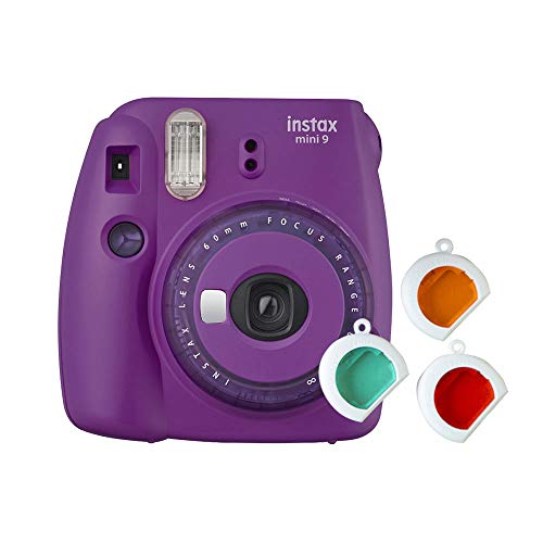 Fujifilm instax mini 9 Purple Fotocamera per Stampe, Formato 62 x 46 mm, Viola