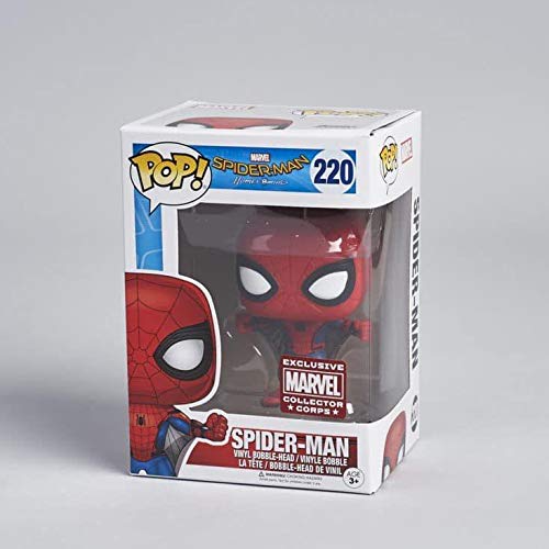 Funko Pop! Marvel Collector Corps: Spider-Man Homecoming - Spider-Man with Web Wings Exclusive - Vinyl Figure (Bundled with Pop BOX PROTECTOR CASE)