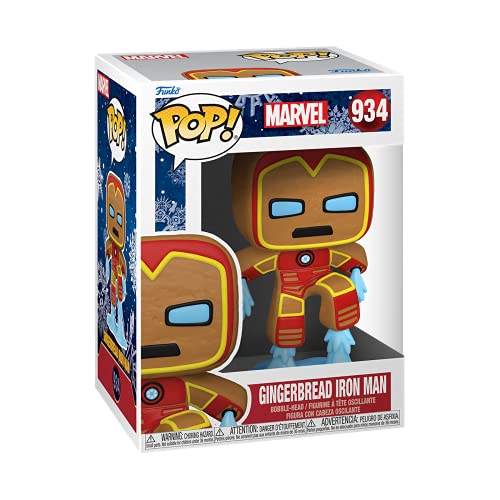 Funko POP Marvel: Holiday - Iron Man S3 Figura da Collezione, Multi...