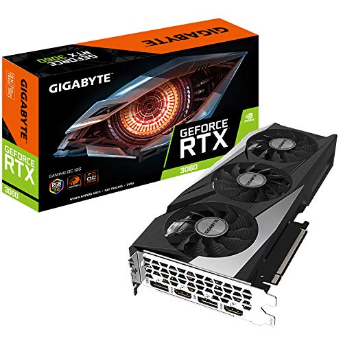 Gigabyte GeForce RTX 3060 Gaming OC 12GB V2 LHR Scheda grafica, GV-N3060GAMING OC-12GD V2, multicolore