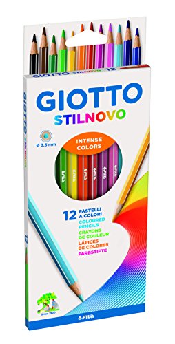 Giotto Stilnovo - Astuccio 12 Pastelli, Multicolore