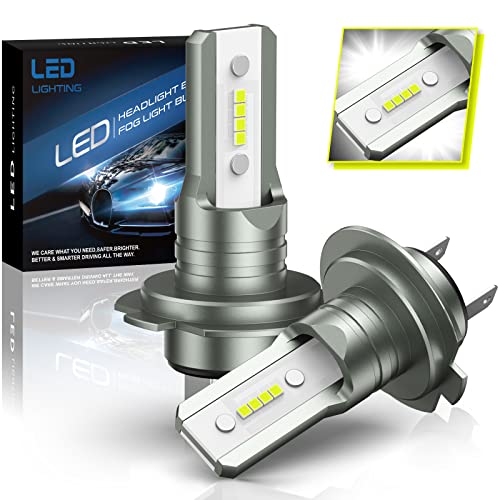 H7 LED Lampadine,16000LM 6500K Super Brillante Fari Abbaglianti e Anabbaglianti, Kit Sostituzione Lampada Alogena E Fari Allo Xenon,2 Lampadina H7