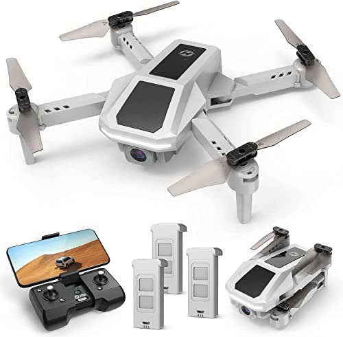 Holy Stone HS430 FPV Drone con Telecamera per Bambini, Quadricottero Nano RC Pieghevole con Video HD 1080P per Principianti, Cerchio Vola, Lancia per Andare, 3 Batterie 39 Minuti Tempo di Volo Lungo