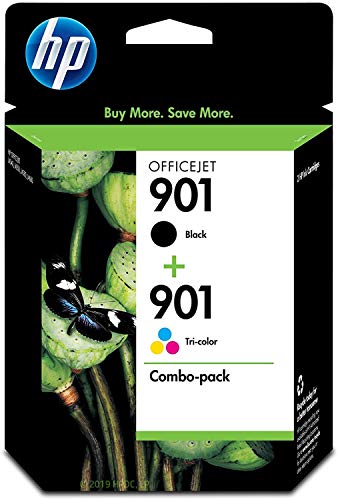 HP 901 Combo-pack Black Tri-color Original Nero, Ciano, Magenta, Gi...
