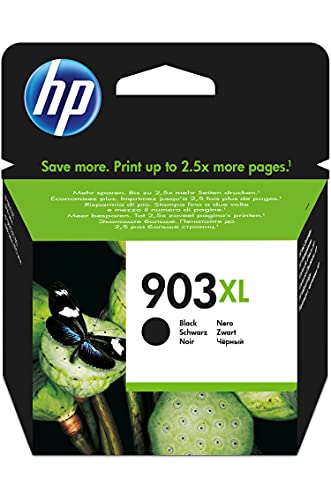 HP 903XL Nero, T6M15AE, Cartuccia Originale HP ad Alta Capacità da 750 pagine, Compatibile con Stampanti HP OfficeJet 6950, OfficeJet Pro 6960 e 6970