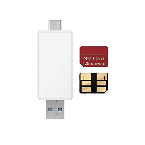 HUAWEI 55030701 Nano Memory Card, 128 GB con Lettore di Scheda