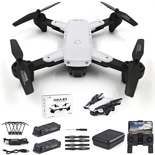 IDEA23 Drone GPS con Telecamera 4K HD Professionale, Quadricotteri RC Droni FPV WiFi 5GHz, Drone per Principianti e Adulti con Funzione Seguimi   36 Minuti di Volo (2 Batterie)