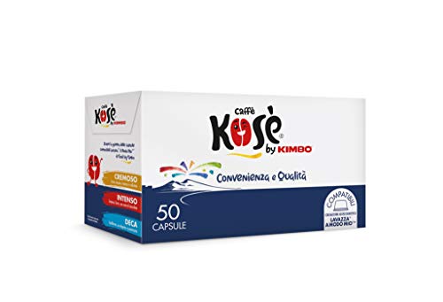 Kosè by Kimbo Capsule Decaffeinato Compatibili Lavazza A Modo Mio - Confezione da 50 Pezzi