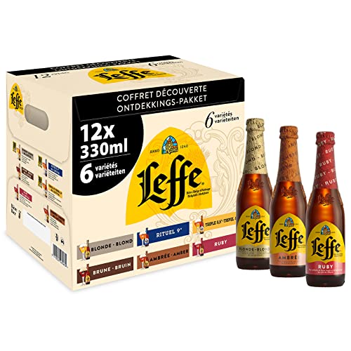 Leffe Mix Pack, Birra Bottiglia - Pacco da 12x33cl