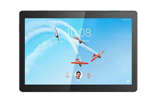 Lenovo TAB M10 Tablet, Display 10.1  HD, Processore Qualcomm Snapdragon 429, 32GB espandibili fino a 128GB, RAM 2GB, WiFi, Android Oreo, Nero
