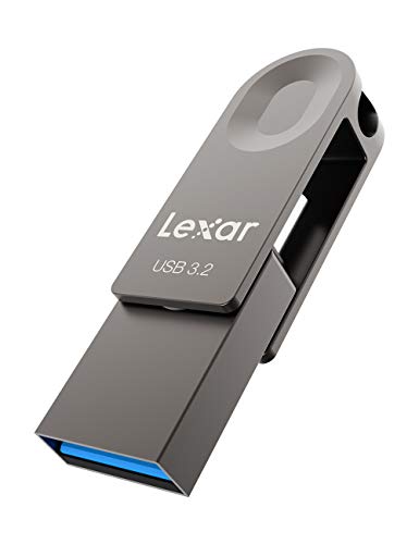 Lexar Chiavetta USB 32 GB, Pen Drive USB 3.2 Gen 1, USB C & USB A, Velocità di Lettura Fino a 100 MB s, Supporta OTG, Metallo Memoria USB Stick per PC, Laptop, Auto, TV, Smartphone Type C, Android