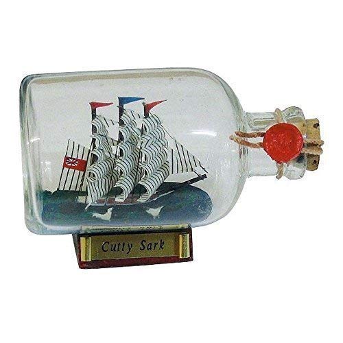 Linoows Nave in Bottiglia Cutty Sark, Decorazione Marittima, Nave Bottiglia 9 CM