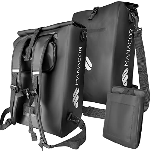 Manacor borsa per bicicletta 3 in 1, impermeabile, borsa a tracolla, borsa da bicicletta, accessorio per bicicletta, accessori per bici e bici