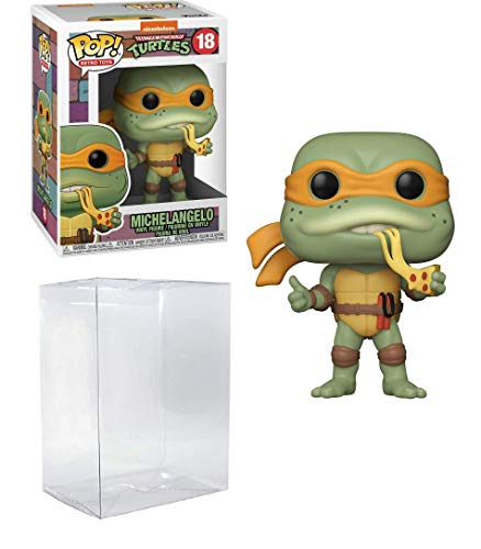 Michelangelo Pop #18 Retro Toys Teenage Mutant Ninja Turtles Vinyl Figure (Bundled with EcoTek Protector to Protect Display Box)