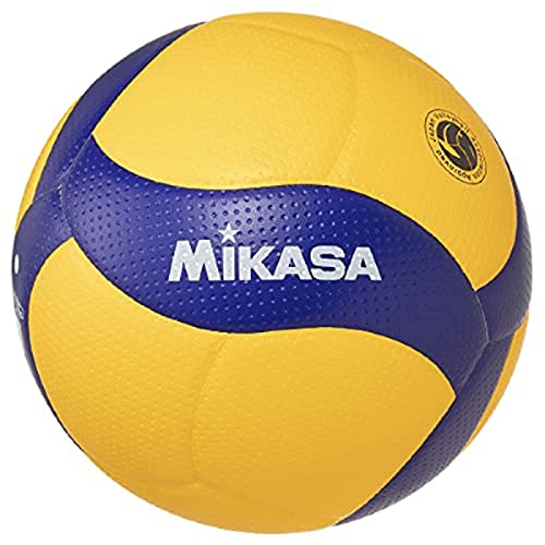 MIKASA Pallone Volley Gara V200W, Unisex Adulto, Blu Giallo, 5