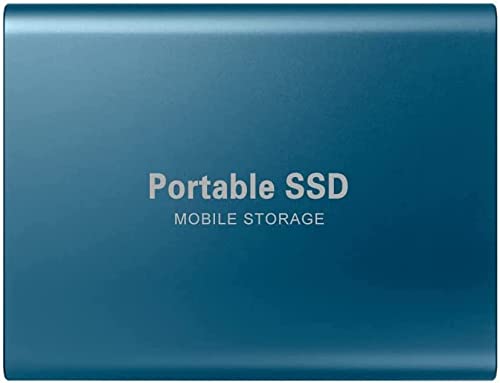 MIKLOO Hard disk esterno portatile da 2TB USB 3.1 tipo C Ultra Slim Hard Disk Storage esterno per PC, laptop, Mac,telefoni e altro ancora (blu)