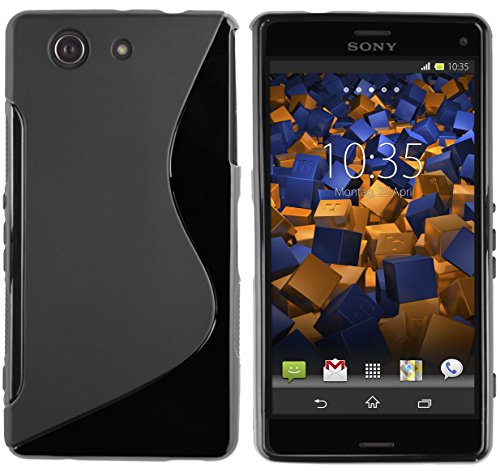 mumbi Custodia in S-TPU Compatibile con Sony Xperia Z3 Compact, Ner...