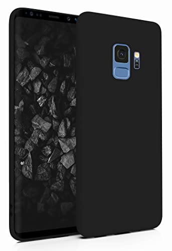 MyGadget Cover per Samsung Galaxy S9 - Custodia Protettiva in Silicone Morbido Matt – Case TPU Flessibile Antiurto Antiscivolo Ultrasottile - Nero