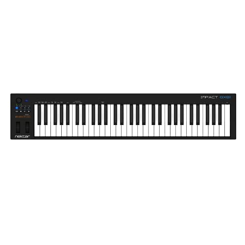 Nektar Impact GX61 Controller MIDI con Tastiera a 61 Tasti, 5 Ottave, Nero