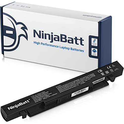 NinjaBatt Batteria per Asus A41-X550A A41-X550 F550 F450 X550 R510C R510J A550 K550 P550 X550C X550DP X550E X450 A550L X550J R510 – Alte prestazioni [4 Celles 2200mAh 33Wh]