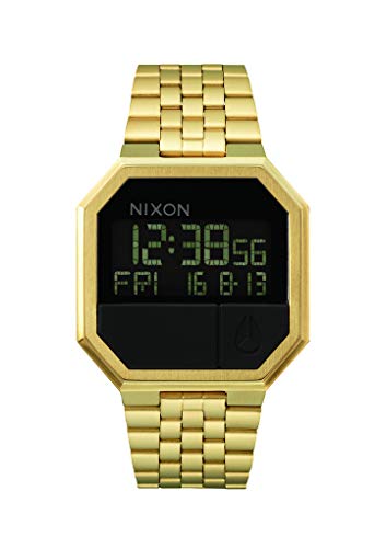 Nixon Orologio Unisex Digitale al Quarzo con Cinturino in Acciaio Inox – A158-502_Gold Tone