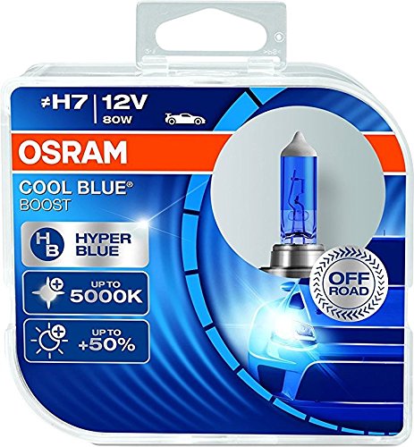 OSRAM COOL BLUE BOOST H7, lampada alogena da proiettore, 64210CBB-HCB, 12 V auto passeggeri, duobox (2 lampade)