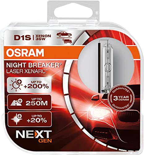 OSRAM XENARC NIGHT BREAKER LASER D1S Next Generation, +200% di luce...