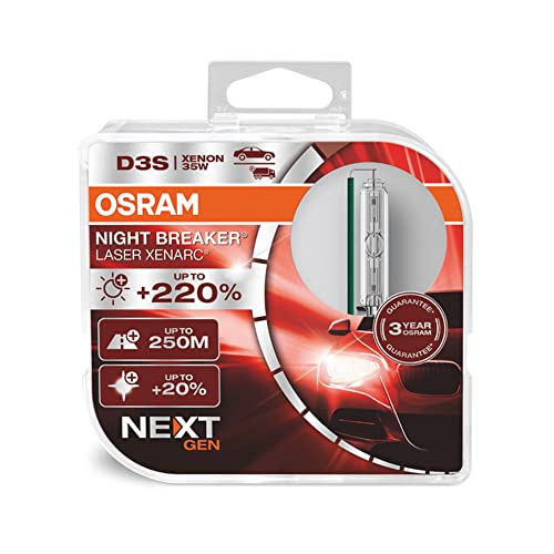 OSRAM XENARC NIGHT BREAKER LASER D3S Next Generation, +220% di luce...