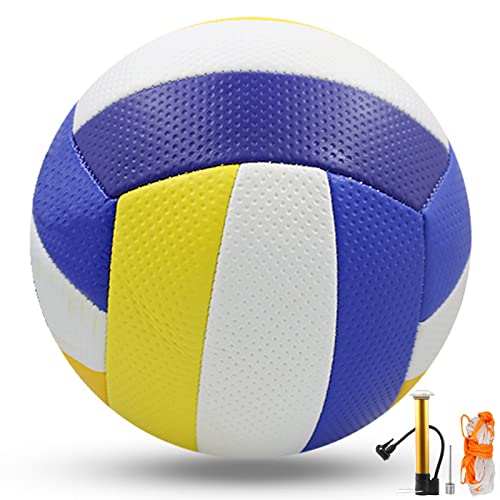 Pallone Pallavolo, goldmiky Palla da Pallavolo Soft Touch, Pallone Beach Volley, Volleyball per Bambini Giovani Adulti, per Spiagge, Giardini, Gare e Piscine Taglia 5