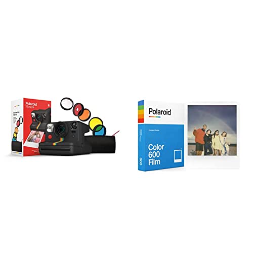 Polaroid 9061 Now+ Nero, macchina fotografica & 6002 Pellicola istantanea Colore per 600 e i-Type