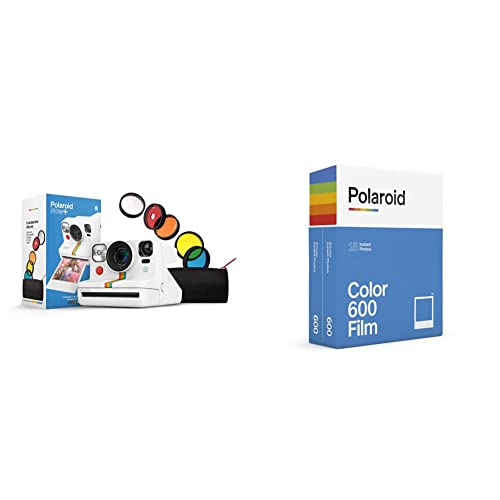 Polaroid 9062 Now+ Bianco, macchina fotografica & Pellicola istantanea Colore per 600 e i-Type Confezione doppia