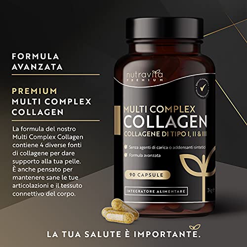Premium Collagene Complex con Acido Ialuronico - Collagene di tipo ...