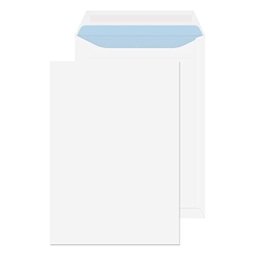 Purely Everyday - Buste formato C4, chiusura adesiva, 324 x 229 mm, confezione da 250, colore: Bianco