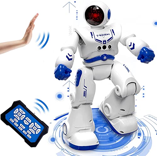 Robot Giocattolo per Bambini 3 4 5 6 7 8 9 10 Anni Robot Intelligente Telecomandati Gesture Sensing RC Robot Giocattoli con Cantando Balla,Perfet Regalo Giocattoli di Compleanno di Natale per Bambini