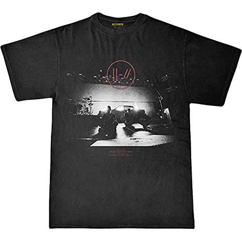 Rock Off Twenty One Pilots T Shirt Dark Stage Trench Band Logo Nuovo Ufficiale Uomo Size M