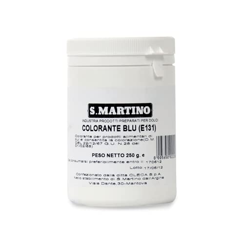 S.MARTINO - Colorante per Uso Alimentare Colore Blu, 1 Barattolo da...