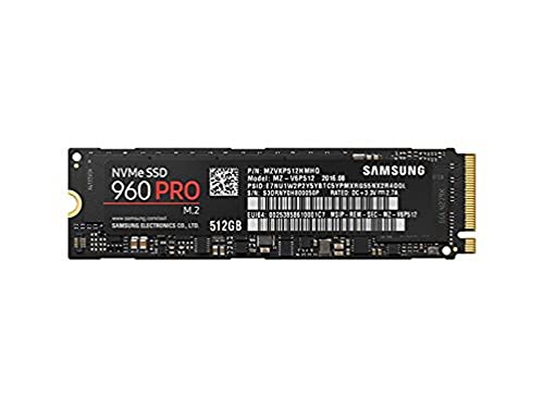 Samsung MZ-V6P512BW SSD 960 PRO, 500 GB, NVMe, Nero Rosso