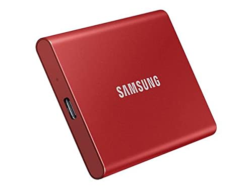 SAMSUNG SSD esterno T7 USB tipo C colore rosso 500 GB