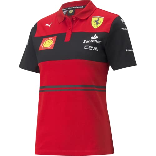 Scuderia Ferrari F1 - Polo Team 2022 da Donna, Rosso, XX-Small